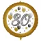 Sretan rođendan Milestone Happy Birthday 80 folijska balon 46 cm