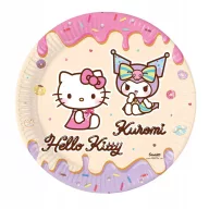 Hello Kitty Kuromi papirnati tanjur 8 komada 23 cm FSC