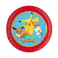 Pokémon Next Generation papirnati tanjur 8 komada 20 cm FSC