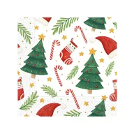 Božić Ornaments i salveta 20 kom 33x33 cm
