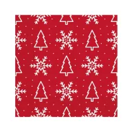   Božić Trees & Snowflakes i salveta set od 20 komada 33x33 cm