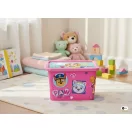 Psići u ophodnji Girl Pinky plastična kutija za pohranu 7 L