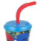 Sonic the Hedgehog Adventure čaša sa slamkom, plastika 430 ml