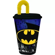 Batman Bat Signal čaša sa slamkom, plastika 430 ml